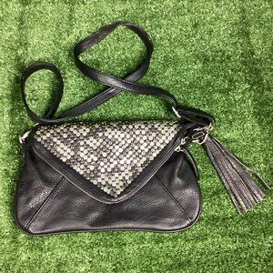 Maurices Silver Studded Black Crossbody Bag